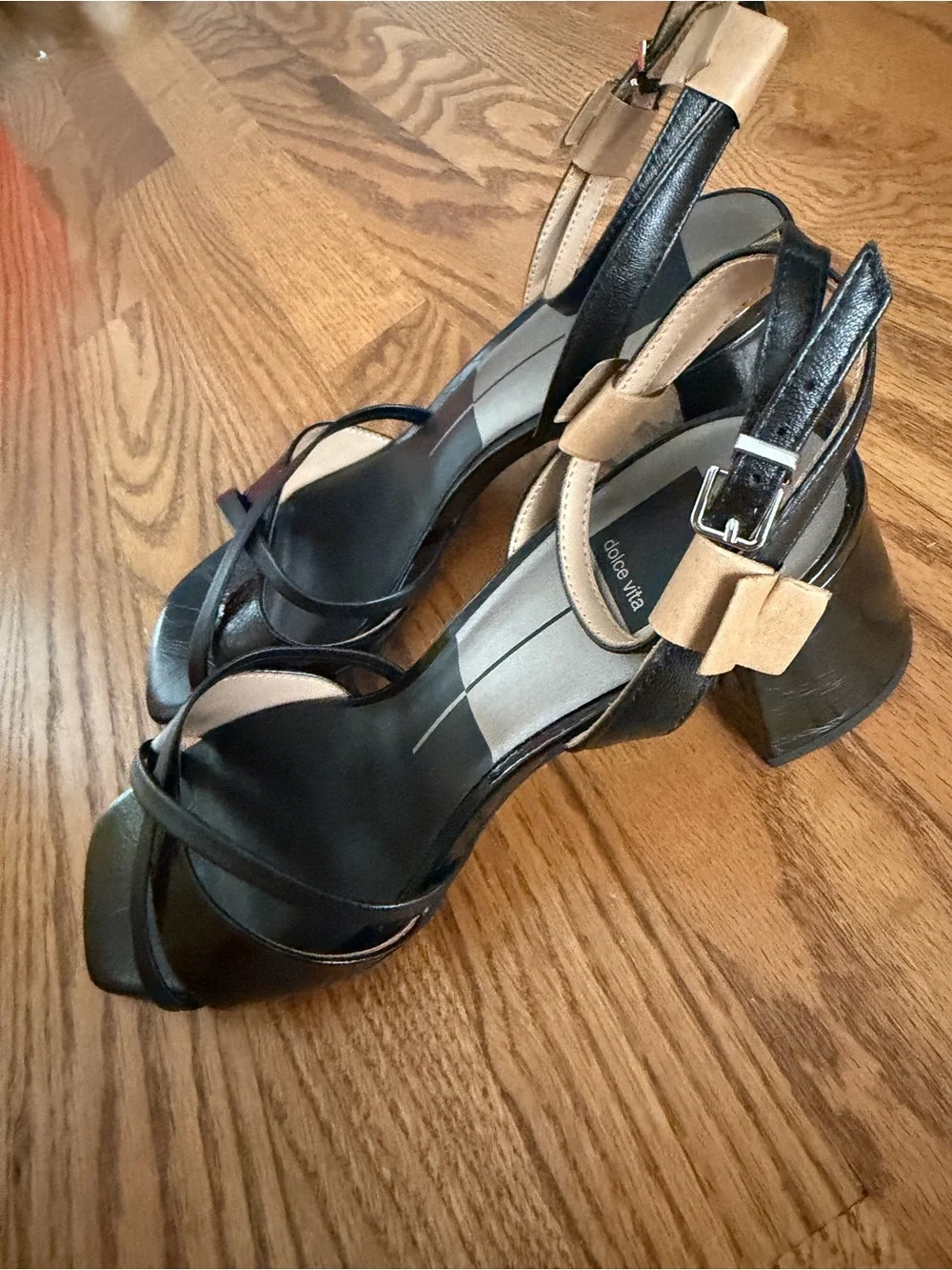 Dolce Vita Black Strappy Ankle‑Strap Heels new size 9 women